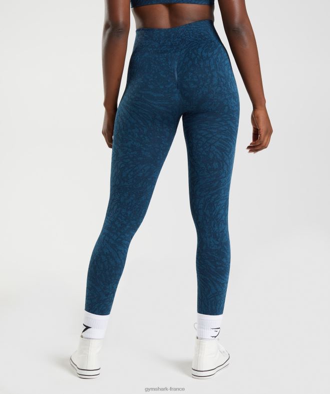 Gymshark adapter les leggings sans couture pour animaux sauvage | marine femmes 6HF28316